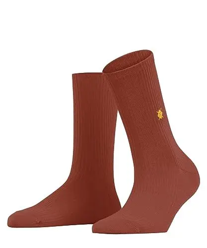 Produktbild: Burlington Damen Socken York W SO Baumwolle einfarbig 1 Paar, Orange (Ziegel 8095), 36-41