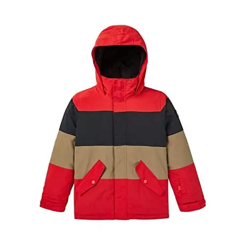 Produktbild: Burton Jungen Symbool Snowboardjacke, Tomato/True Black/Kelp, 164 EU