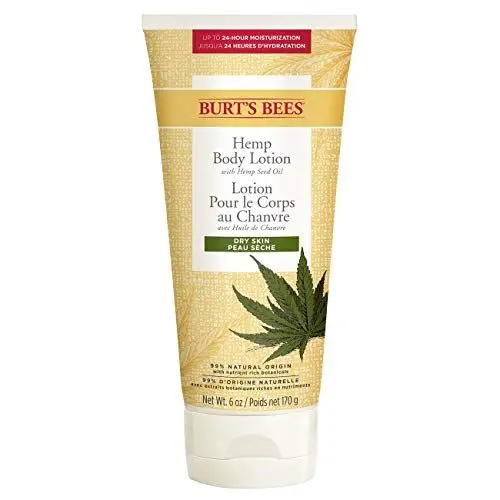 Produktbild: Burt's Bees Hemp Bodylotion mit Hanfsamenöl für trockene Haut, 1 Tube mit 170 g