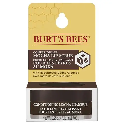 Produktbild: Burt's Bees Lippenpeeling und Peeling, Mokka, mit wiederverwendetem Kaffeesatz und Bienenwachs, um die Lippen zu peelen und mit Feuchtigkeit zu versorgen, 7,08 g