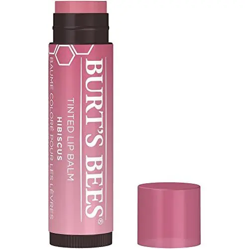 Produktbild: Burt´s Bees Tinted Lip Balm Hibiscus (gefärbter Lippenpflegestift, in neutralem Farbton, sehr dezent, Lippenbalsam, Pflege, natürliche Inhaltsstoffe) 501100