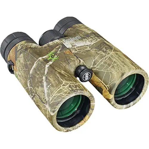 Produktbild: Bushnell Fernglas 10x42 Powerview Real Tree - sehr klares Bild, lichtstark, robust, perfekt für Natur -und Tierbeobachtung, 141042RB