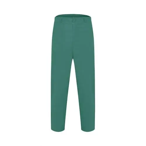 Produktbild: Business Casual Reißverschlusstaschen Leichte, dünne, große Hundert einfarbige Herrenanzughosen Herren Hose S (Green, XXXL)