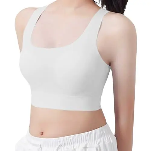 Produktbild: Bustier mädchen 170/176, Mädchen Tops Teenager Verstellbarem Unterwäsche Unterhemd Nahtlos Einfarbig Bra Sportunterwäsche Leicht Und Luftig Bikini Unterhemden