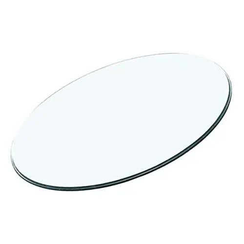Produktbild: BUTIFULSIC Tischplatte aus Glas Teetisch klarem Glas Terrassentischplatte Glas Tischplatte gehärtetem Glas Couchtisch Glas runden schmücken gehärtetes Glas Kaffetisch Esstisch