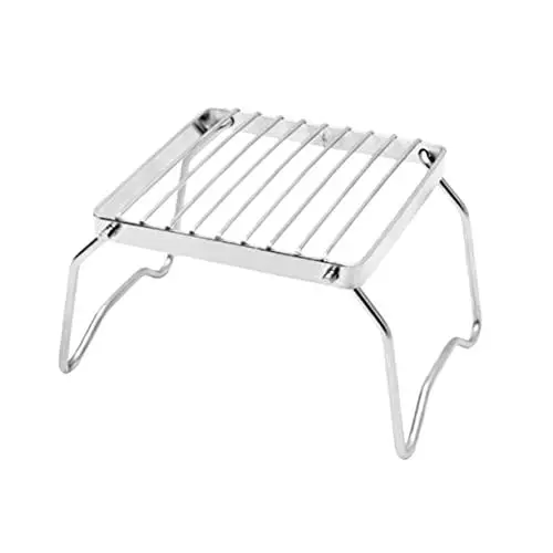 Produktbild: BUTIFULSIC zusammenklappbarer Grill Tragbarer Campinggrill Grillkorb zum Grillen faltbar edelstahlgrill transportabler Grill Klappgrill aus Edelstahl Grill für den Park Falten rauchig Zubehör