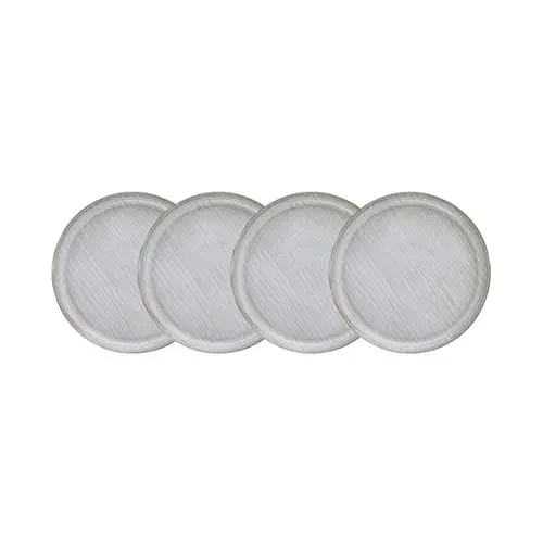 Produktbild: BUTLERS 4er Set Teller Ø22cm Keramik Geschirr -HENLEY- Kuchenteller Set Dessertteller Frühstucksteller | Skandinavisches Landhaus Stil Deko | Mikrowelle und Spülmaschinegeeignet