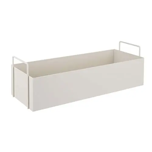 Produktbild: BUTLERS Pflanzkasten aus Metall wetterfest B 45 x T 17cm -PLANTA -Blumentopf mit Griffen |vielseitig einsetzbar als Kräuter- und Utensilienbehälter für die Küche, Organizer für Vorratsdosen
