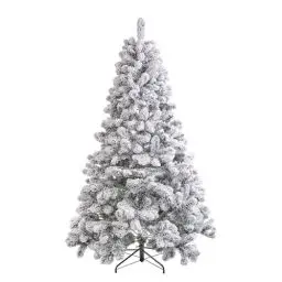 Produktbild: BUTLERS Weihnachtsbaum mit Schnee Grün 210 cm | künstlicher Christbaum Tannenbaum -Tree of The Month- Christmas Tree Weihnachtsdeko | Kunsttannenbaum Dekoration für Advent und Weihnachten