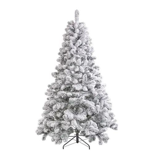 Produktbild: BUTLERS Weihnachtsbaum mit Schnee Grün 210 cm | künstlicher Christbaum Tannenbaum -Tree of The Month- Christmas Tree Weihnachtsdeko | Kunsttannenbaum Dekoration für Advent und Weihnachten