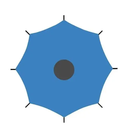 Produktbild: BUUNHI Trampolinzubehör Trampolin Top Baldachin Trampolin Sonnenschirm Sommer Outdoor kinder Trampolin Top Tuch Sonnenschirm Zubehör Trampolin Ersatzteile