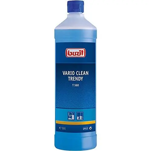 Produktbild: Buzil Allzweckreiniger Vario Clean Trendy T560: Materialschonender Kunststoffreiniger mit frischem Duft, blau, 1 Liter