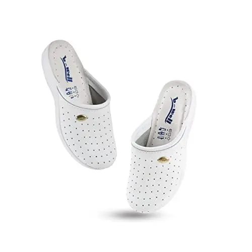 Produktbild: B-well Aerial Lady/Man Medizinische Schuhe Damen Clogs Krankenhaus Schuhe Damen Antibakteriall in den Größen 35-46 (Test, EU Schuhgrößensystem, Erwachsene, Numerisch, Weiß 42)