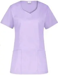 Produktbild: B-well INES Kasack Damen Pflege Damen Kasack Schlupfkasack Kurzarm V-Ausschnitt Berufskleidung Kasacks Damen Pflege (Lila, XL)
