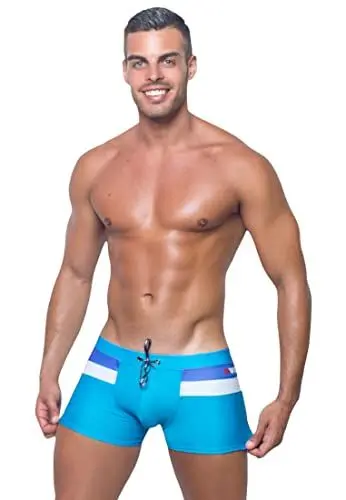 Produktbild: BWET Swimwear Herren-Strandhose mit Netzfutter und UV-Schutz, schnelltrocknend, umweltfreundlich - Türkis - Medium
