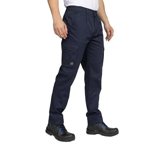 Produktbild: BWOLF Prime Arbeitshose Herren Arbeitshose Herren mit vielen Taschen und extra verstärktem Hosenbund Cargohose mit Spandex (DE/NL/SE/PL, Alphanumerisch, 4XL, Regular, Regular, Blau)
