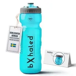 Produktbild: bXhaled - BPA freie Trinkflasche Sport Wasserflasche, Frisch und Geruchsfreie Sport Trinkflasche 750ml Auslaufsicher, Gym Flasche Trinkflaschen, Sportflasche, Fitness Flasche, Türkis Blau