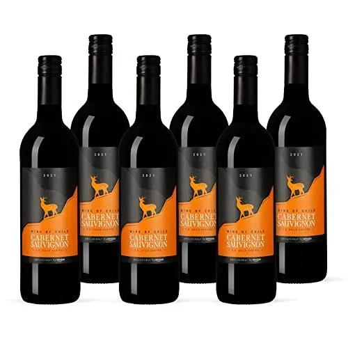 Produktbild: by Amazon Chilenischer Cabernet Sauvignon, Rotwein, 75cl, 6er-Pack (neue Abfüllung)