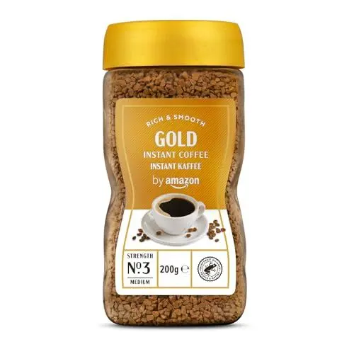 Produktbild: by Amazon Gold Instant Kaffee, Mittlere Röstung, 200g, 1er-Pack - Rainforest Alliance-Zertifizierung