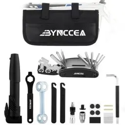 Produktbild: Bynccea Fahrrad Werkzeugset Reparatursatz mit luftpumpe, Tragbare Fahrrad Reparatur Set und Multifunktionales Fahrrad Werkzeug, All in One Fahrrad Multitool Reparaturset für Mountainbike und Rennrad