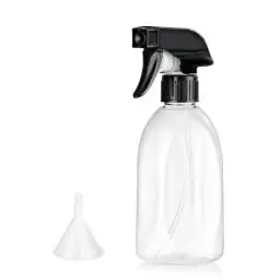 Produktbild: Bynccea Kunststoff Wassersprühflasche 400 ml Leere Sprühflasche Pflanzen mit Verstellbare Sprühkopf, Zerstäuber Sprühflaschen Blumensprüher Sprühflaschen für Garten, Friseur(Transparent Weiß)