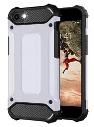 Produktbild: BYONDCASE Outdoor Hülle für iPhone SE 2022/2020, iPhone 7 Case iPhone 8 Hülle Silber (Handyhülle iPhone 8 Panzer Outdoor Case) iPhone 7 Hardcase Ultra Slim kompatibel mit dem iPhone 7 & 8
