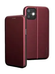 Produktbild: BYONDCASE iPhone 11 Flip-Case Hülle (Deluxe Leder Klapphülle) Handyhülle mit Einer 360 Grad Fullbody Rundumschutz-Funktion in Rot Ultra Slim Fliptasche kompatibel mit dem iPhone 11