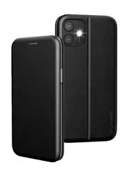 Produktbild: BYONDCASE iPhone 11 Flip-Case Hülle (Deluxe Leder Klapphülle) Handyhülle mit Einer 360 Grad Fullbody Rundumschutz-Funktion in Schwarz Ultra Slim Fliptasche kompatibel mit dem iPhone 11