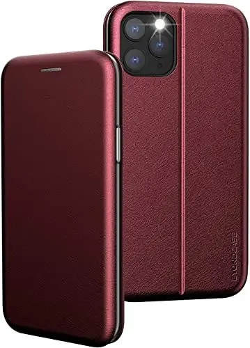 Produktbild: BYONDCASE iPhone 11 Pro Klapphülle Rot (PU-Leder Flip-Case) iPhone 11 Pro Hülle, 360 Grad Fullbody Rundumschutz Handytasche kompatibel mit dem