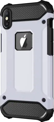 Produktbild: BYONDCASE iPhone X Hülle Silber, iPhone XS Hülle (Handyhülle iPhone X Panzer Outdoor Case) iPhone X Hardcase Ultra Slim kompatibel mit dem iPhone X, XS & 10