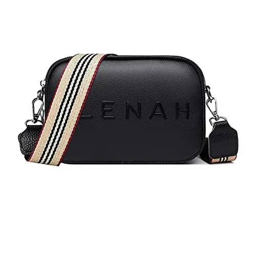 Produktbild: Bytock Handtasche Damen Crossbody Taschen mit breitem Schultergurt Handtasche Moderne Damen umhängetasche klein Leder schwarz Tasche Damen