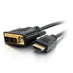 Produktbild: C2G 1.5M HDMI-zu-DVI-D-Hochgeschwindigkeits-Digitalvideokabel, DVI-zu-HDMI-Monitor-Adapterkabel, Full 1080p HD, geeignet für PS4, Raspberry Pi, Roku, Xbox One und mehr