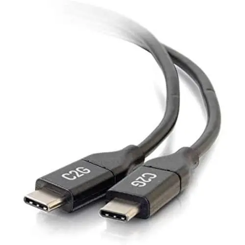 Produktbild: C2G 3m USB-C auf USBC 5A Strom Delivery und DatenÃubertragungskabel Geeignet fÃur die Verwendung mit Galaxy S9/8+, MacBook Pro, Pro, Pixel, Chromebook