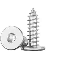 Produktbild: CA 304 Edelstahl Große Flachkopf-Pflaumen-Blechschraube Dünner Kopf Sternspitze Holzschraube M2-M5(16mm,M3 (50Pcs))