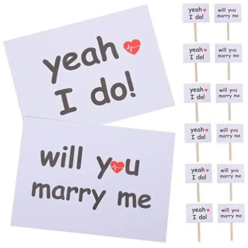 Produktbild: Cabilock Einzigartiges Photo Booth Requisiten Set Für Hochzeit Party Verlobung Fotokarten Brautjungfer
