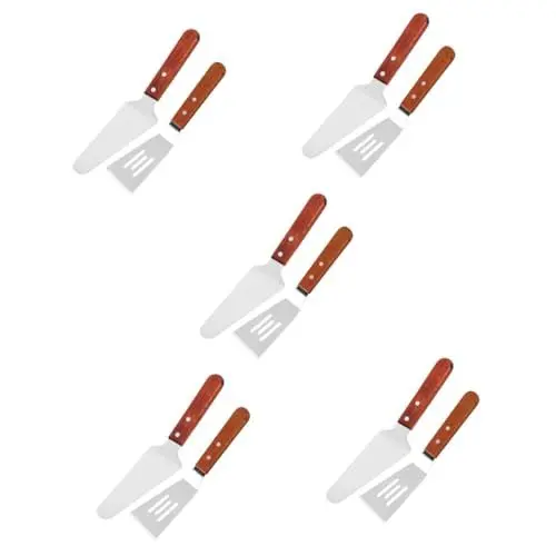 Produktbild: Cabilock 10 Stk Pizza-Spatel küchenmaschiene kochgeschirr Werkzeug löschbare Whiteboards für Kinder praktischer Pizzaheber Servierspachtel Handlich Käse Grillspatel Holzgriff Server hölzern