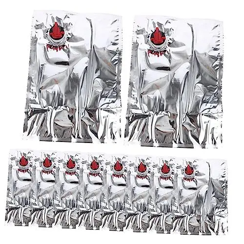 Produktbild: Cabilock 10 Stück Schachtel Flüssige Verpackungs Beutel Tasche Wein-to-go-beutel Flaschen Sack Nachfüllbeutel Für Weingeldbörsen Weinbeutel Whisky-flasche Weinträger Alkohol Silver Vmpet