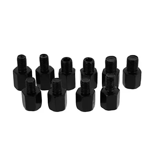 Produktbild: Cabilock 10 Stück Spiegelverlängerungen Teiliges Verstellbare Adapter für Bessere Sicht Kompatibel mit Verschiedenen Motorrädern Robuste und Langlebige Konstruktion Einfache Installation