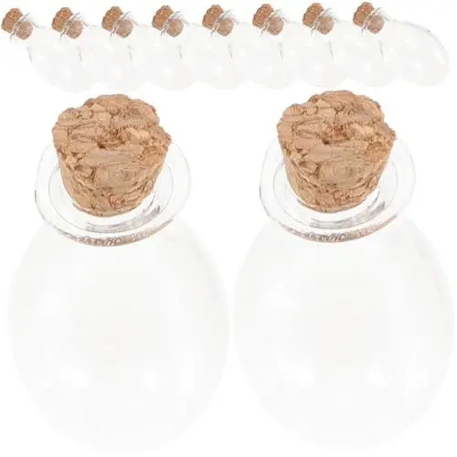 Produktbild: Cabilock 10 Stück Glashalter Probenaufbewahrungsflasche Driftflasche Flaschen Mit Korkdeckel Als