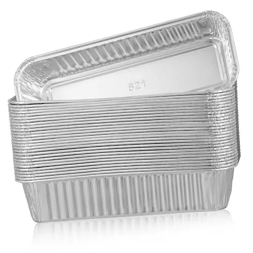 Produktbild: Cabilock 125 Stk Blechbüchse Gefrierauffangwannen Backform Mit Deckel Backofen-grillblech Heiztablett Kochbehälter Aluminiumpfanne Brotbehälter Backgeschirr Aluminiumfolie Zubehör
