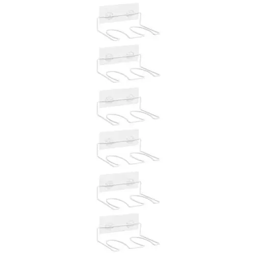 Produktbild: Cabilock 12 STK Stiefel Wandhalterung Wandschuh-Organizer Schuhverkleinerer Schuhschild Wandhalterung Für Snowboardschuhe Boot-Rack-Organizer Rolle Regal Stahldraht Kohlenstoffstahl Weiß