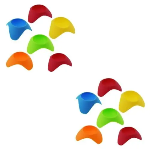 Produktbild: Cabilock 12 Stk Eierbecherhalter Eierpochierbecher aus Silikon Eier-Servierplatte küchenarmatur kitchen accessories Utensilienhalter Hockey-Pucks Eierhalter aus Silikon gekochte Eierbecher