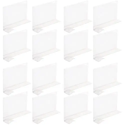 Produktbild: Cabilock 16stücke Teiliges Kunststoff Regaltrenner Flexible Aufteilung Für Schränke Und Bücherregale Transparent Wiederverwendbar Zum Organisieren Von Kleidung Und Accessoires