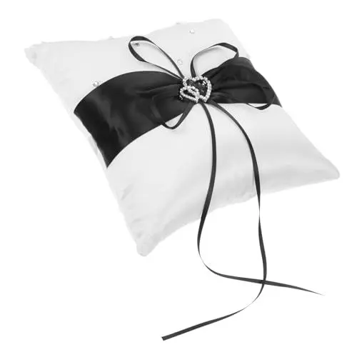 Produktbild: Cabilock 1Stk Braut Spitze Ringkissen Blumenm?dchenk?rbe für Hochzeiten Ringkissen zur Hochzeit hochzeitsdeko hochzeits Dekoration Bettkissen die europäischer Stil einstellen Kommen