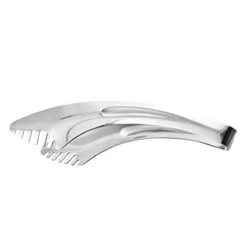 Produktbild: Cabilock 1Stk Brotklammer kitchen helper kitchenaide küchengadges kitchen tools Deckel Schubladen-Organizer Multifunktionszange für Lebensmittel Outdoor-Grillzange Rostfreier Stahl Silver