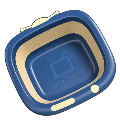Produktbild: Cabilock 1Stk Faltbares Waschbecken Babybadewanne waschbecken für kinder Badewanne für Neugeborene Kolbenreinigungsbecken Fußwanne Kunststoffwanne Klappbares Babywaschbecken Karikatur Spa