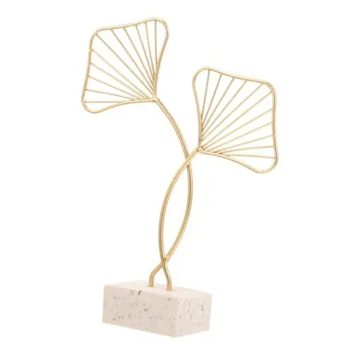 Produktbild: Cabilock Ginkgoblatt Eisenkunst Ornament Ginkgoblatt Dekoration Metallhandwerk Rustikales Wohnaccessoire