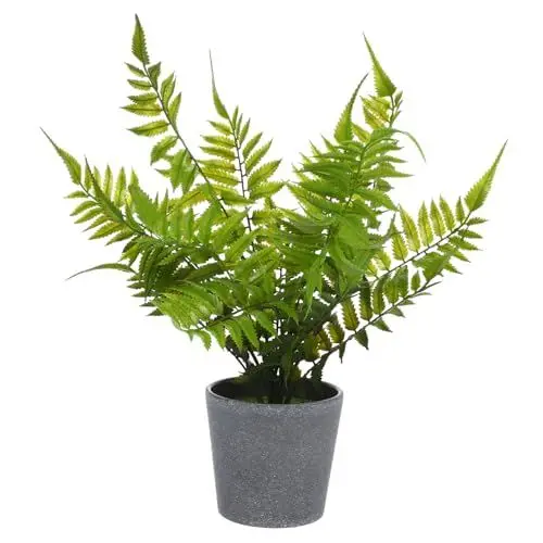 Produktbild: Cabilock Künstlicher Farn Topfpflanze Lebensechter Mini-Farn Bonsai Nicht Dekorative Pflanze Für Zuhause
