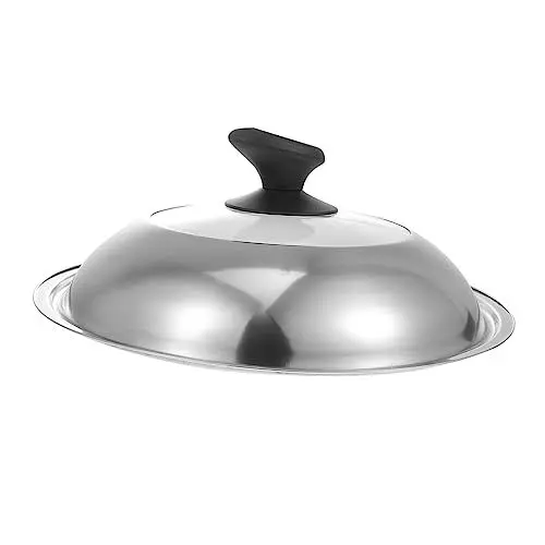 Produktbild: Cabilock 1Stk Topfdeckel haushaltstücher haushaltsartikel pot filler bestecke versiegeln Wok-Deckel kochgeschirr deckel austausch Kochwerkzeug Lebensmittelabdeckung Rostfreier Stahl Silver