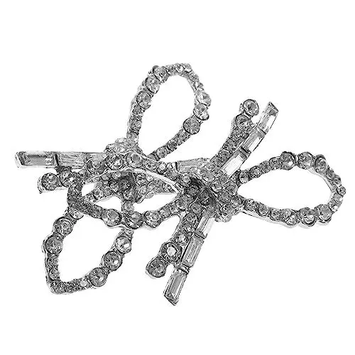 Produktbild: Cabilock 1 Paar Bogenschuh Bowknot-schuhclips Schnürsenkel-anhänger Schuhschnalle Aus Schuhanhänger Schnalle Clips Für Brautschuhe Bejeweled Schuhdekorationen Glas Korn Krawatte